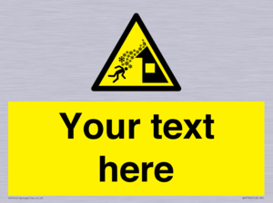 Custom warning roof avalanche